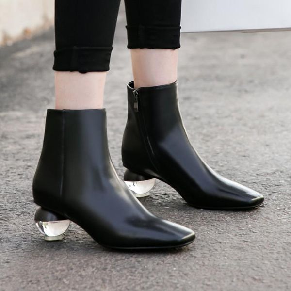 boots 2021 fashion women ankle shoes strange style high heels leather booties womens autumn plus size 33-43, Black
boots 2021 fashion women ankle shoes strange style high heels leather booties womens autumn plus size 33-43, Black