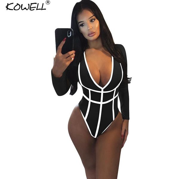 women's jumpsuits & rompers long sleeve bodysuit jumpsuit women bodycon black red elegant patchwork deep-v one piece skinny sexy, Black;white
women's jumpsuits & rompers long sleeve bodysuit jumpsuit women bodycon black red elegant patchwork deep-v one piece skinny sexy, Black;white