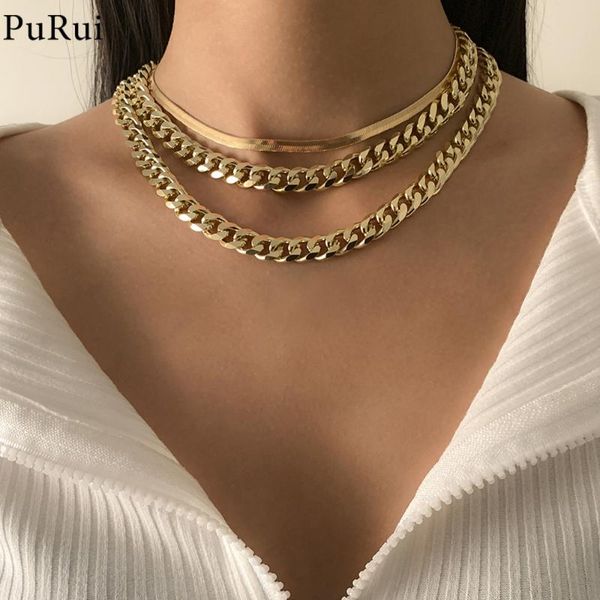 multilayer thick chain neckalces set for women gold color bohemian snake choker necklace punk style ladies party jewelry pendant necklaces, Silver
multilayer thick chain neckalces set for women gold color bohemian snake choker necklace punk style ladies party jewelry pendant necklaces, Silver