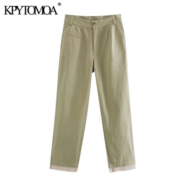 women chic fashion patchwork straight pants high waist zipper fly side pockets female ankle trousers mujer 210420, Black;white
women chic fashion patchwork straight pants high waist zipper fly side pockets female ankle trousers mujer 210420, Black;white