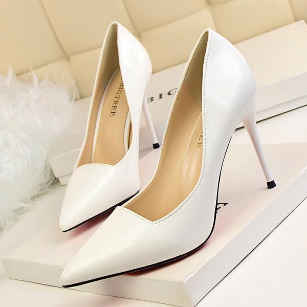dress shoes office lady retro stiletto high heels shallow mouth pointed metal stone pattern mirror slim nightclub wedding, Black
dress shoes office lady retro stiletto high heels shallow mouth pointed metal stone pattern mirror slim nightclub wedding, Black