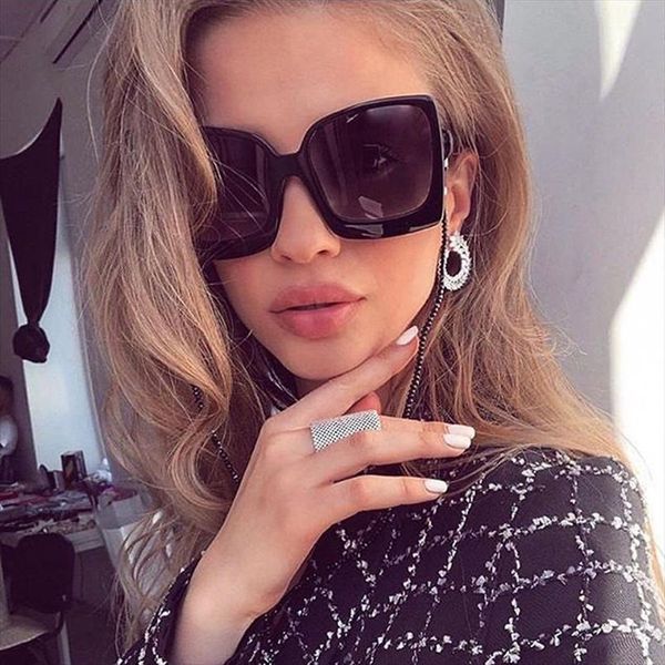 square oversized sunglasses women vintage sun glasses for female big frame gradient mirror retro oculos de sol gafas, White;black
square oversized sunglasses women vintage sun glasses for female big frame gradient mirror retro oculos de sol gafas, White;black