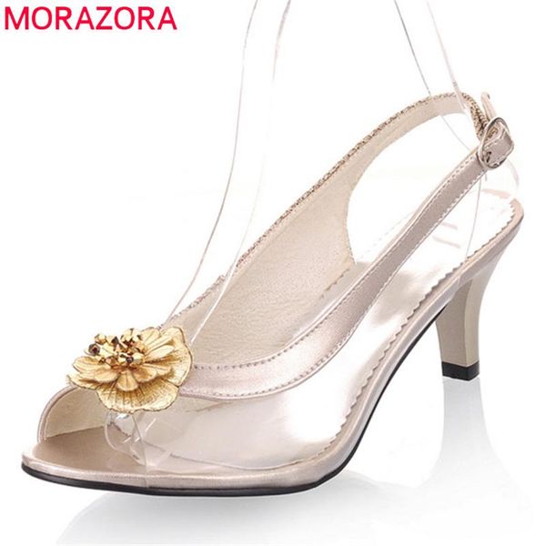 arrival women sandals peep toe pvc transparent summer shoes buckle flower high heels party prom woman dress, Black
arrival women sandals peep toe pvc transparent summer shoes buckle flower high heels party prom woman dress, Black