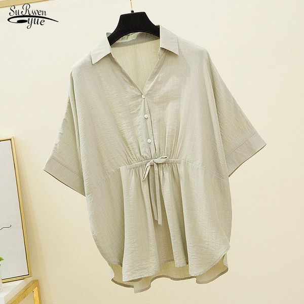 summer plus size women shirts elegant girl's slim korean style thin loose short sleeve womens clothing 9884 women's blouses &, White
summer plus size women shirts elegant girl's slim korean style thin loose short sleeve womens clothing 9884 women's blouses &, White