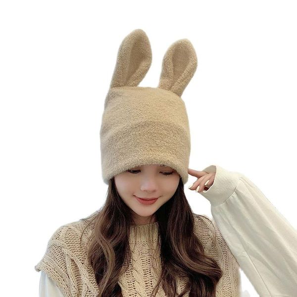 beanie/skull caps winter beige ear hat women's beanie knit warm cute girl student casual 56-58cm, Blue;gray
beanie/skull caps winter beige ear hat women's beanie knit warm cute girl student casual 56-58cm, Blue;gray