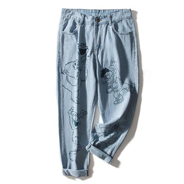 fashion casual women clothing denim harem jeans pants plus size high waisted painted baggy trousers for woman 2021 summer spring women', Blue
fashion casual women clothing denim harem jeans pants plus size high waisted painted baggy trousers for woman 2021 summer spring women', Blue