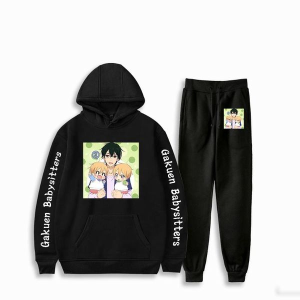 men's tracksuits gakuen babysitters cute style japanese harajuku sweatshirt suits hoodies+jogger pants 2021 highstreet fashion streetwe, Gray
men's tracksuits gakuen babysitters cute style japanese harajuku sweatshirt suits hoodies+jogger pants 2021 highstreet fashion streetwe, Gray