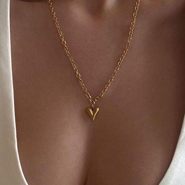 chains korea trend 3d gold love heart pendant necklace for woman beads fine chain metal engagement wedding party jewelry, Silver
chains korea trend 3d gold love heart pendant necklace for woman beads fine chain metal engagement wedding party jewelry, Silver
