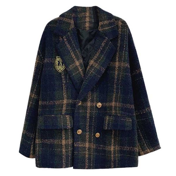 woolen coat female autumn and winter loose retro chic thickened college wind short woolen coat women coats 211018, Black
woolen coat female autumn and winter loose retro chic thickened college wind short woolen coat women coats 211018, Black