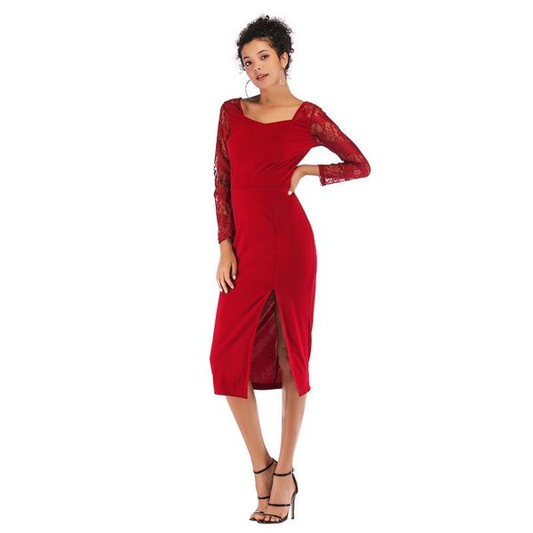 casual dresses neatie kiddie lace long sleeve dress elegant women clothes side split slim bodycon ladies party night vestidos, Black;gray
casual dresses neatie kiddie lace long sleeve dress elegant women clothes side split slim bodycon ladies party night vestidos, Black;gray
