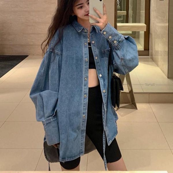 women's blouses & shirts denim blue fashion spring autumn blouse casual single breasted long sleeve female jeans shirt blusa, White
women's blouses & shirts denim blue fashion spring autumn blouse casual single breasted long sleeve female jeans shirt blusa, White