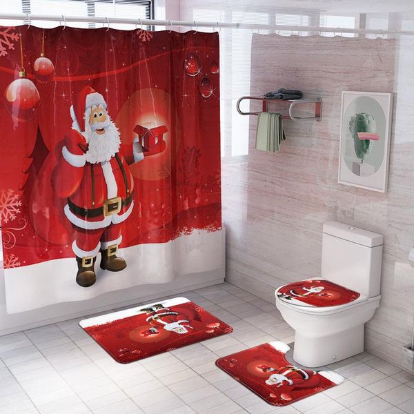 toilet seat covers christmas bathroom mat set santa claus non-slip carpet cover waterproof shower curtain decorations
toilet seat covers christmas bathroom mat set santa claus non-slip carpet cover waterproof shower curtain decorations