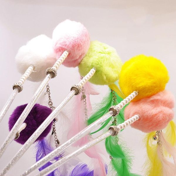 cat toys pets toy colorful sequin stripes teaser wand interactive with feather and bell
cat toys pets toy colorful sequin stripes teaser wand interactive with feather and bell