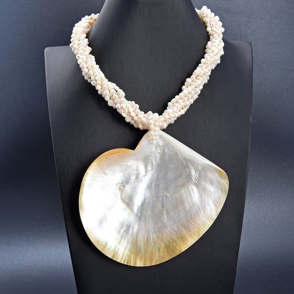 guaiguai jewelry 7 strands white pearl shell pendant necklace handmade for women real jewlery lady fashion jewellery, Silver
guaiguai jewelry 7 strands white pearl shell pendant necklace handmade for women real jewlery lady fashion jewellery, Silver