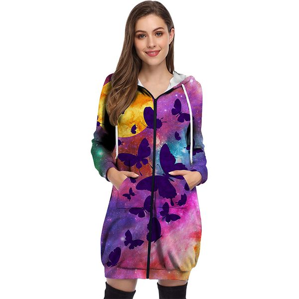 fashionable autumn and winter loose print street hipster hooded zipper cardigan mid-length coat sweater women, Tan;black
fashionable autumn and winter loose print street hipster hooded zipper cardigan mid-length coat sweater women, Tan;black