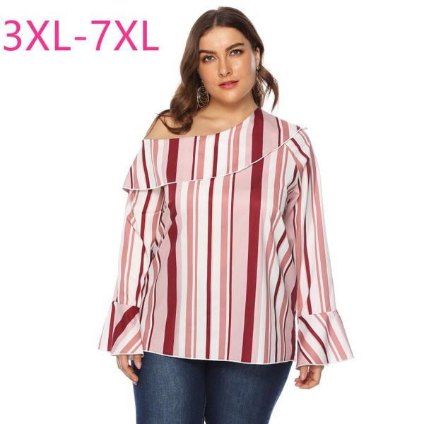 women's blouses & shirts 2021 spring summer plus size for women blouse large long sleeve casual loose strapless stripe shirt red 4xl 5, White
women's blouses & shirts 2021 spring summer plus size for women blouse large long sleeve casual loose strapless stripe shirt red 4xl 5, White
