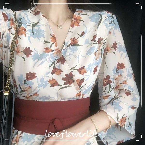 summer elegant high waist korean three quarter sleeve vintage floral print retro long dress women fashion clothing 210521, Black;gray
summer elegant high waist korean three quarter sleeve vintage floral print retro long dress women fashion clothing 210521, Black;gray