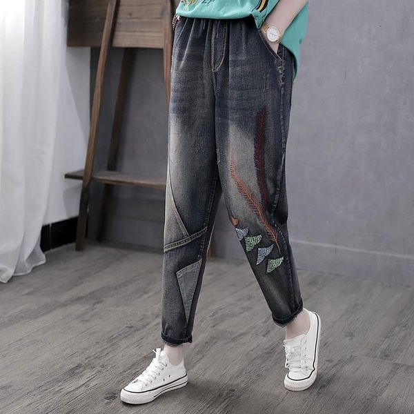 jeans autumn female style vintage garnished brem all combined casual elastic cotton waist denigrate m469 pants, Blue
jeans autumn female style vintage garnished brem all combined casual elastic cotton waist denigrate m469 pants, Blue