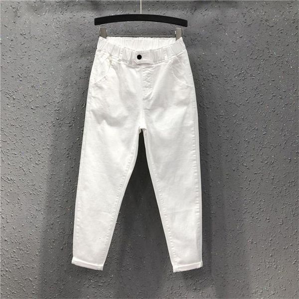 arrival summer casual cotton womens jean denim pants elastic waist harem plus size yellow white trousers, Blue
arrival summer casual cotton womens jean denim pants elastic waist harem plus size yellow white trousers, Blue