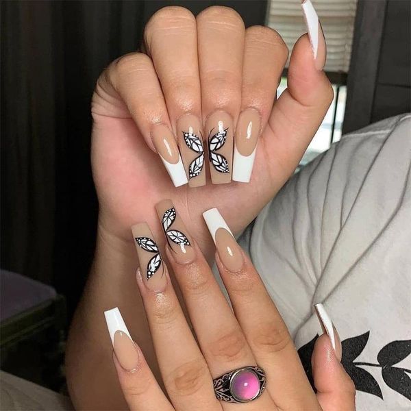 false nails white detachable butterfly rhinestone ballerina wearable long coffin fake full cover nail tips with glue, Red;gold
false nails white detachable butterfly rhinestone ballerina wearable long coffin fake full cover nail tips with glue, Red;gold