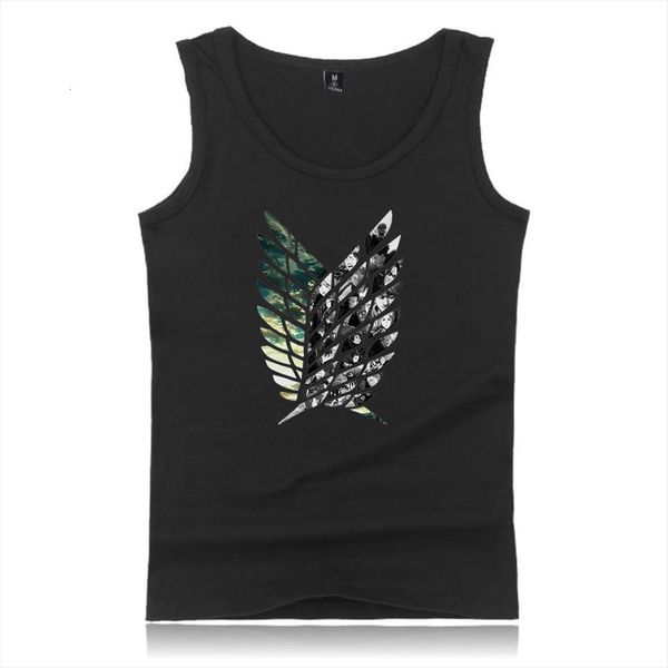 anime vest attack on titan mens casual comfortable boys summer tank streetwear, White;black
anime vest attack on titan mens casual comfortable boys summer tank streetwear, White;black