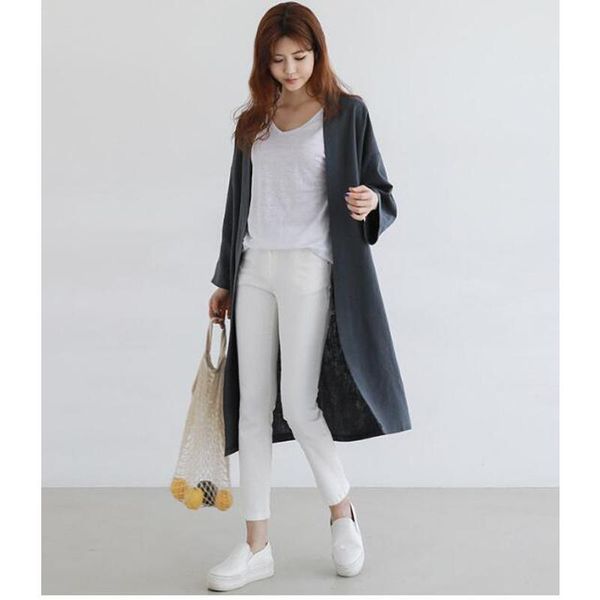 women's trench coats split tunic women linen blouse kaftan long sleeve shirt button down blusas cardigan lapel solid femininas cl319, Tan;black
women's trench coats split tunic women linen blouse kaftan long sleeve shirt button down blusas cardigan lapel solid femininas cl319, Tan;black