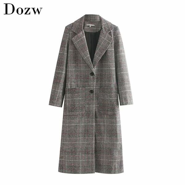 long coat women winter plaid woollen coat long sleeve female warm overcoat elegant office lady coats outwear manteau femme 210414, Black
long coat women winter plaid woollen coat long sleeve female warm overcoat elegant office lady coats outwear manteau femme 210414, Black