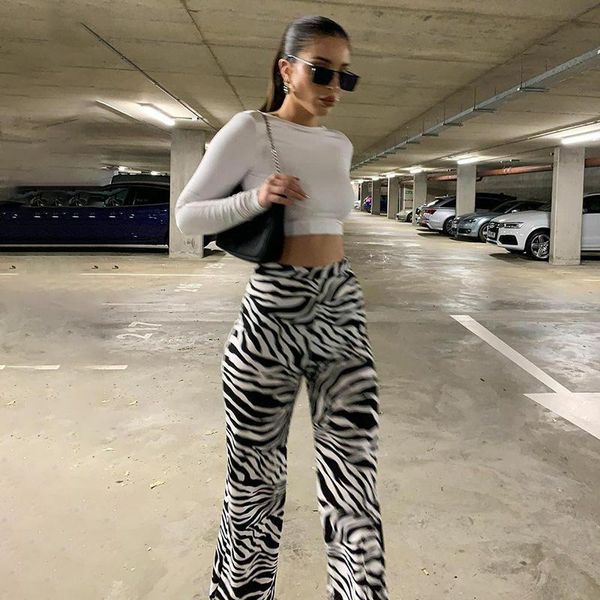 women's pants & capris zebra print wide leg trousers high waist autumn women fashion casual female streetwear, Black;white
women's pants & capris zebra print wide leg trousers high waist autumn women fashion casual female streetwear, Black;white