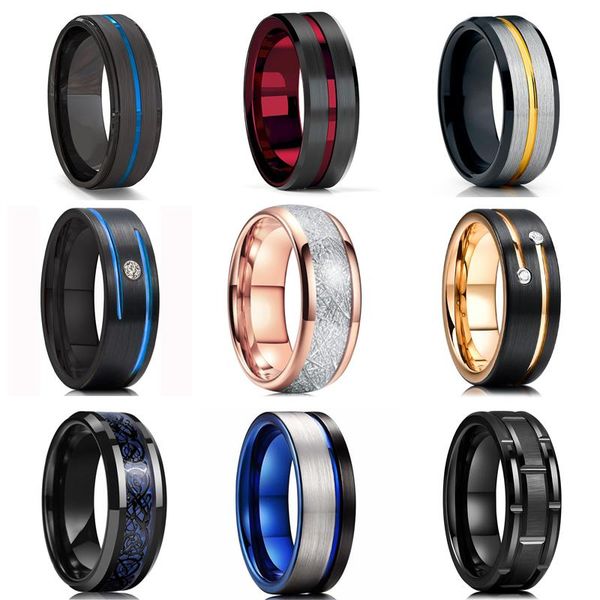 wedding rings fashion 8mm men's blue groove beveled edge tungsten carbide ring black celtic dragon carbon fibre men band, Slivery;golden
wedding rings fashion 8mm men's blue groove beveled edge tungsten carbide ring black celtic dragon carbon fibre men band, Slivery;golden