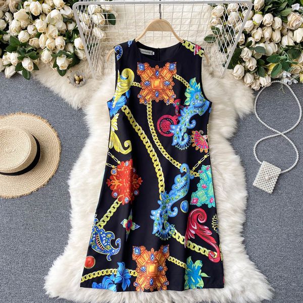 dresses design retro print women o neck sleeveless loose casual es summer korean fashion streetwear short, Black;gray
dresses design retro print women o neck sleeveless loose casual es summer korean fashion streetwear short, Black;gray