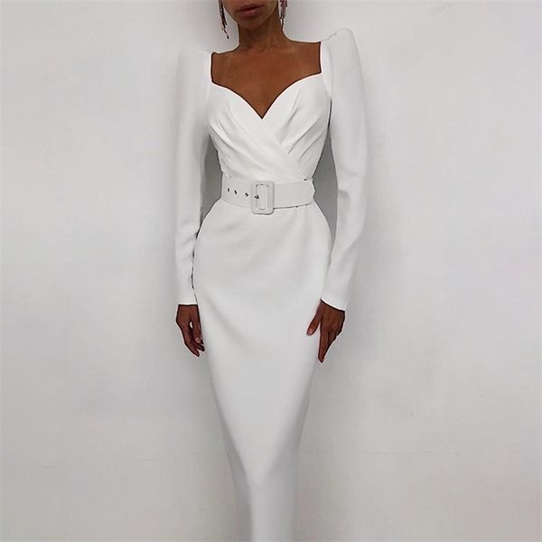 wannathis elegant party slim v neck long midi pencil dress with belt casual office lady solid red puff sleeve fall, Black;gray
wannathis elegant party slim v neck long midi pencil dress with belt casual office lady solid red puff sleeve fall, Black;gray