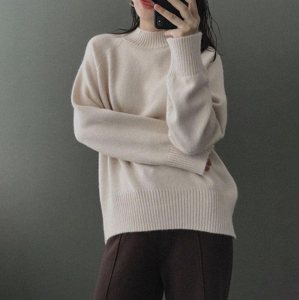 women's sweaters yygegew cashmere autumn winter thick sweater pullover women long sleeve oversize o-neck basic chic knit top, White;black
women's sweaters yygegew cashmere autumn winter thick sweater pullover women long sleeve oversize o-neck basic chic knit top, White;black