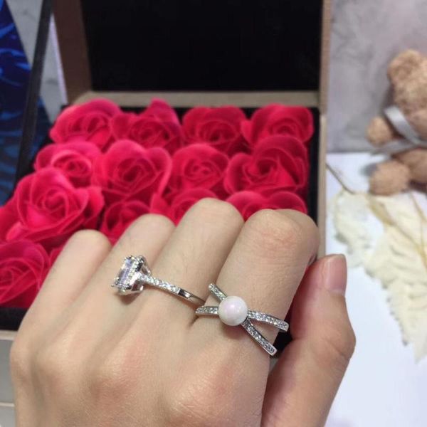 cluster rings s925 pure silver japan and south korea fashion set rhinestone staggered shell pearl ring simple brand lady jewelry, Golden;silver
cluster rings s925 pure silver japan and south korea fashion set rhinestone staggered shell pearl ring simple brand lady jewelry, Golden;silver