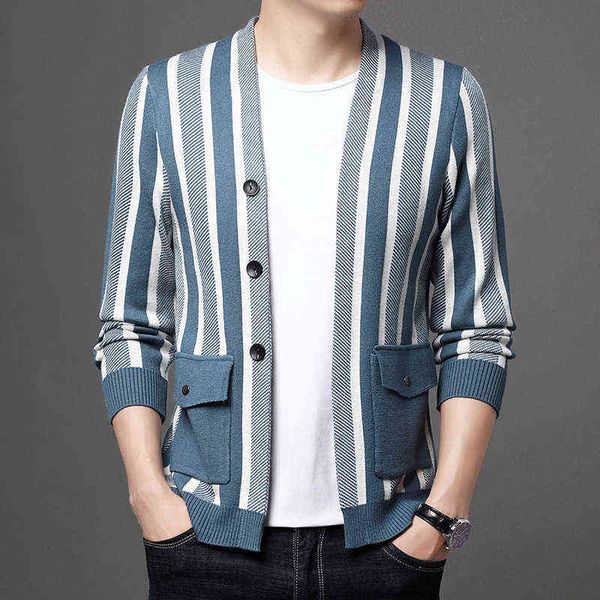 luxury party jackets 2021 autumn and winter men's cardigan trend slim fit handsome striped knitted et sweater men, Black
luxury party jackets 2021 autumn and winter men's cardigan trend slim fit handsome striped knitted et sweater men, Black