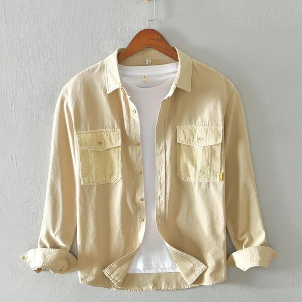 men's casual shirts men clothing 2021 autumn japanese street fashion overalls shirt jacket male hong kong style pocket, White;black
men's casual shirts men clothing 2021 autumn japanese street fashion overalls shirt jacket male hong kong style pocket, White;black