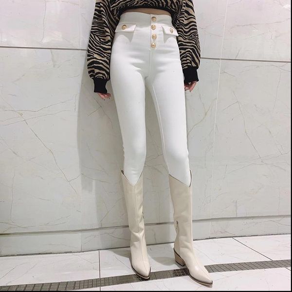 button solid elastic high waist women jean skinny mom pants korean style stretch denim pencil casual jeans female, Blue
button solid elastic high waist women jean skinny mom pants korean style stretch denim pencil casual jeans female, Blue