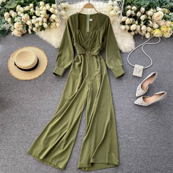 women's jackets spring autumn solid slim jumpsuits long sleeve defined waist jumpsuit xktx, Black;brown
women's jackets spring autumn solid slim jumpsuits long sleeve defined waist jumpsuit xktx, Black;brown