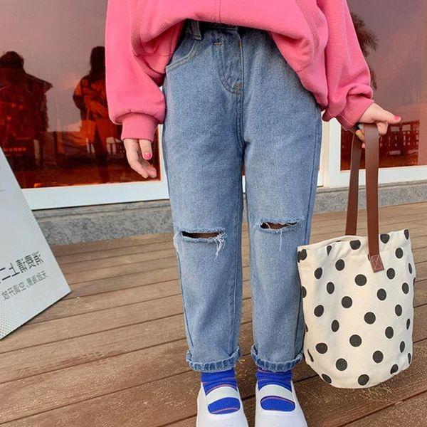 mid-waist denim pants for kids 2021 spring autumn bottom hollow out girl's jeans children's long trousers casual, Blue
mid-waist denim pants for kids 2021 spring autumn bottom hollow out girl's jeans children's long trousers casual, Blue