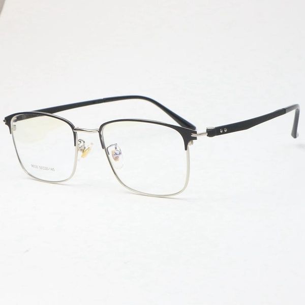 fashion sunglasses frames metal square eyeglasses eyebrow business style men optical frame can be equipped with myopia lenses, Black
fashion sunglasses frames metal square eyeglasses eyebrow business style men optical frame can be equipped with myopia lenses, Black