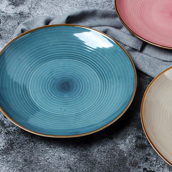creative nordic ceramic western plate steak breakfast simple threaded household tableware net red salad dishes & plates
creative nordic ceramic western plate steak breakfast simple threaded household tableware net red salad dishes & plates
