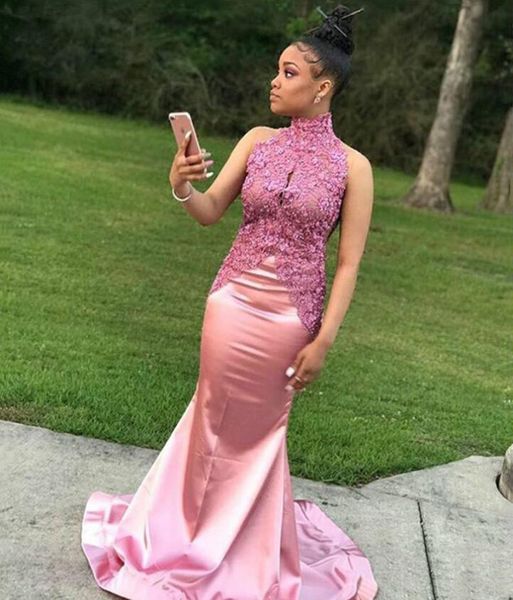 custom high neck lace mermaid prom dresses with beaded appliques sweep train satin formal evening party gowns plus size, Black;red
custom high neck lace mermaid prom dresses with beaded appliques sweep train satin formal evening party gowns plus size, Black;red