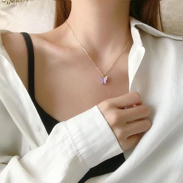 chokers japan and south korea sweet butterfly pendant necklace fairy simple temperament niche cold wind clavicle chain, Golden;silver
chokers japan and south korea sweet butterfly pendant necklace fairy simple temperament niche cold wind clavicle chain, Golden;silver