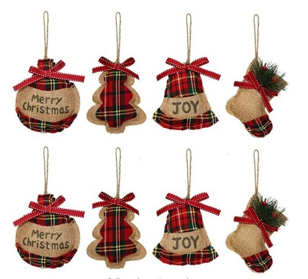 factory outlet christmas decoration 8 pcs burlap christmas ornaments set, funny unique mini xmas tree decorations, small red plaid stockings
factory outlet christmas decoration 8 pcs burlap christmas ornaments set, funny unique mini xmas tree decorations, small red plaid stockings