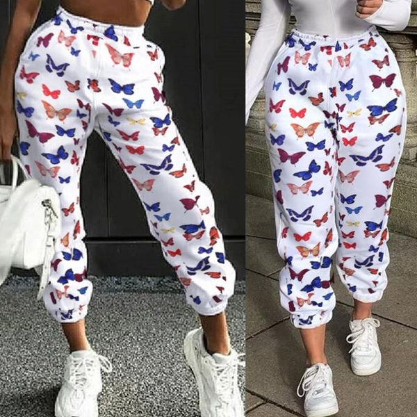 women high waisted jogger pants colorful butterfly graphic printed sweatpants harajuku hip hop baggy loose lounge trousers with women's, Black;white
women high waisted jogger pants colorful butterfly graphic printed sweatpants harajuku hip hop baggy loose lounge trousers with women's, Black;white