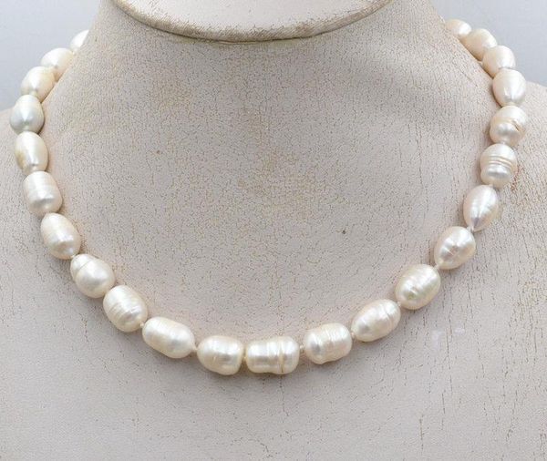 earrings & necklace 9-10mm rice white cultured pearl tahitian 18" earring set, Silver
earrings & necklace 9-10mm rice white cultured pearl tahitian 18" earring set, Silver