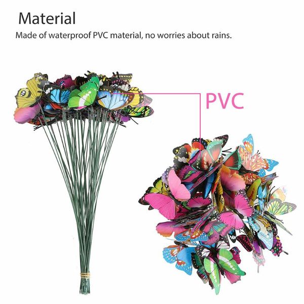 decorative flowers & wreaths 50 pcs/bunch colorful butterfly stakes flower pots decoration home improvement with pile garden supplies outdoo
decorative flowers & wreaths 50 pcs/bunch colorful butterfly stakes flower pots decoration home improvement with pile garden supplies outdoo