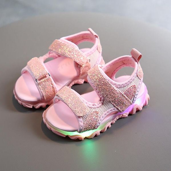 sandals fashionable children kids summer for girls boys bling led light luminous sport shoes baby cute sandal, Black;red
sandals fashionable children kids summer for girls boys bling led light luminous sport shoes baby cute sandal, Black;red