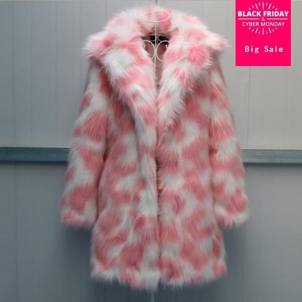 women's fur & faux 2021 winter fashion coat women fluffy extra long fake jacket thicken warm female outwear overcoat l1311 ems, Black
women's fur & faux 2021 winter fashion coat women fluffy extra long fake jacket thicken warm female outwear overcoat l1311 ems, Black