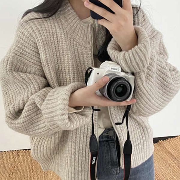 autumn moluleva female sweaters with zipper cardigans oversize korean elegant savage lady mesh, White
autumn moluleva female sweaters with zipper cardigans oversize korean elegant savage lady mesh, White