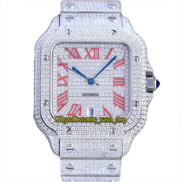 2022 twf hh0008 paved diamonds eta a2824 automatic mens watch fully iced out diamond red roman dial 316l stainless steel bracelet jewelry su, Slivery;brown
2022 twf hh0008 paved diamonds eta a2824 automatic mens watch fully iced out diamond red roman dial 316l stainless steel bracelet jewelry su, Slivery;brown